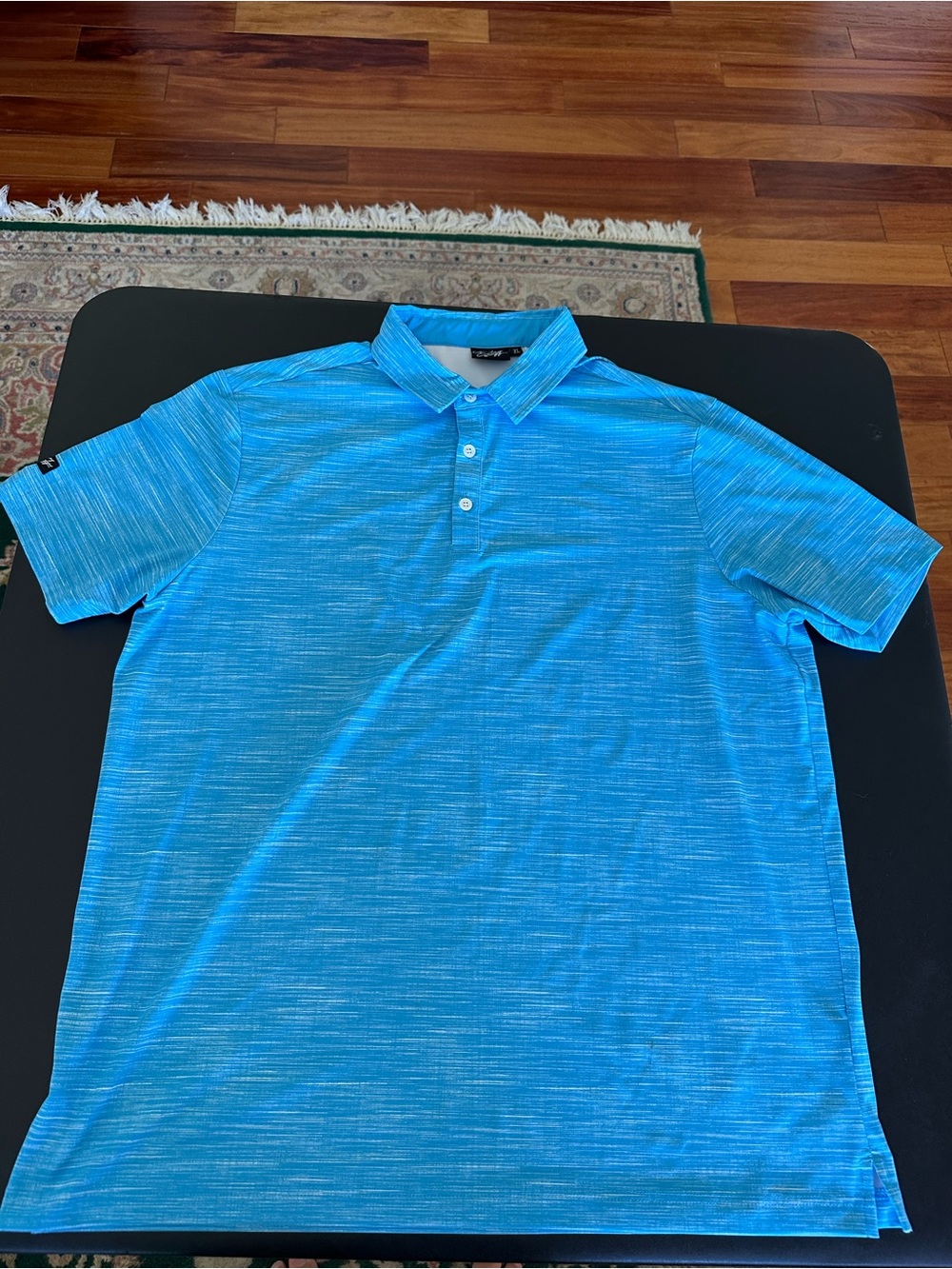 Sunday Swagger Polo Golf Shirt Strech Lightweight Comfort Blue Men’s XL